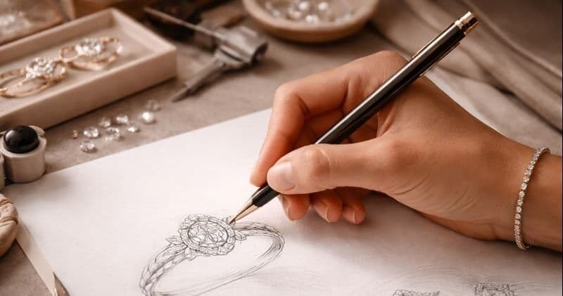 A minimalist wooden table with stools and a concrete wall background, ideal for modern interiors.